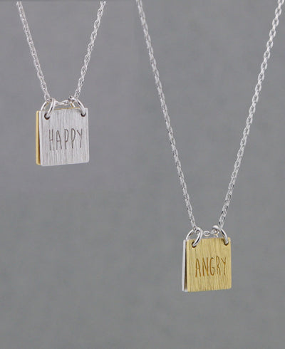 Happy Angry Mood Necklace