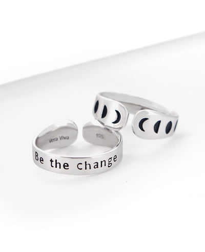 Be the change inspirational ring