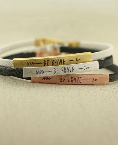 Be Brave Arrow Bracelets