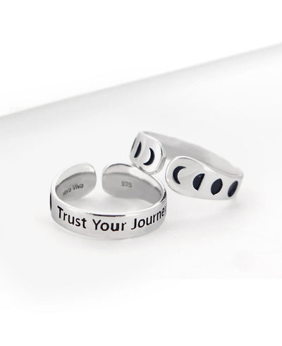 Trust Your Journey inspirational ring 