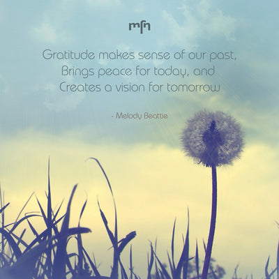 THOUGHT OF THE DAY: GRATITUDE