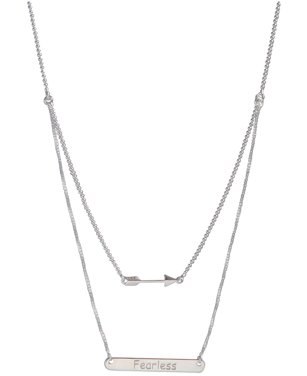 Silver Triple layer necklace – The Backyard Boutique, Mitchell