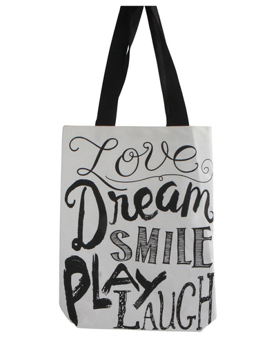 Love Dream Smile Tote Bag