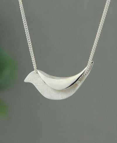 Sterling Silver Bird Necklace
