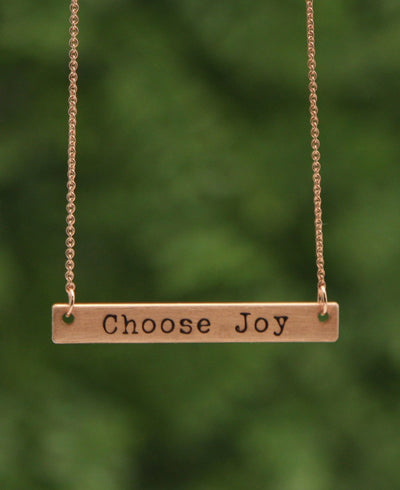 Choose Joy Pendant Necklace
