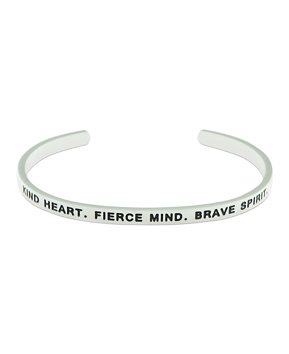 Kind Heart Fierce Mind Brave Sprit Cuff Bracelet Vera Viva