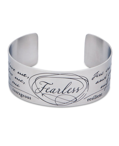 Fearless inspirational bracelet