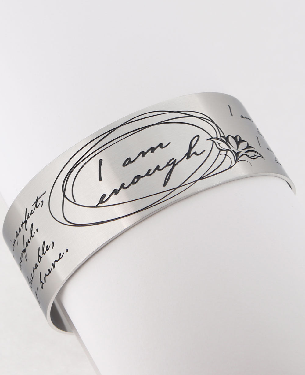 Inspirational Bracelets with Mindful Mantras MindFuelNest Cuffs Vera Viva