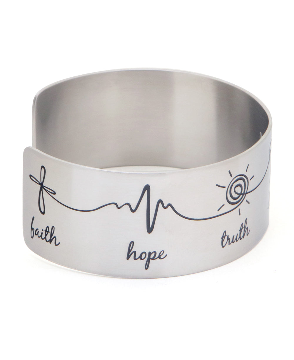 Faith Hope Truth Love Peace Joy Gratitude Stainless Steel
