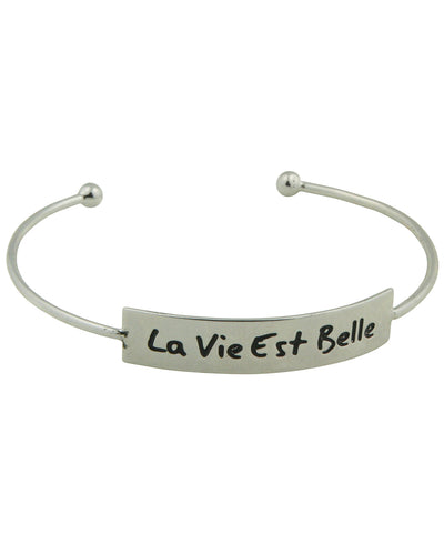 Life is Beautiful Cuff Bracelet