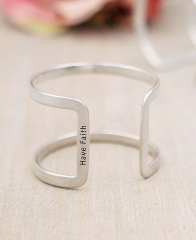 Have faith inspirational bracelet